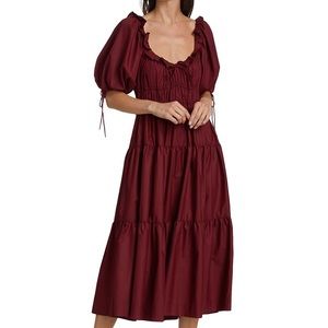 En Saison - Women’s Puff Sleeve Midi Dress